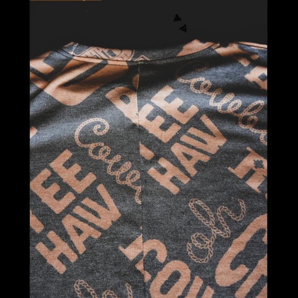 2 Fly Co. (Crazy Train)  NWT Boutique Western Lingo Yeehaw Knit Top S-3x - Picture 3 of 4